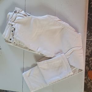 Banana Republic cream skinny jeans stretch